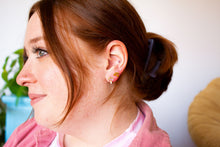 Load image into Gallery viewer, Tiny Cherry Stud Earrings