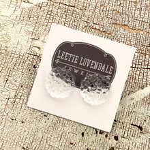 Load image into Gallery viewer, Clear Sugar Bead Retro Button Stud Earrings