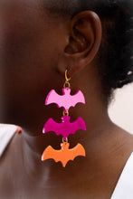 Load image into Gallery viewer, Sunset Bat Colony Earrings