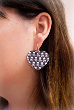 Load image into Gallery viewer, Spooky Sweetheart Heart Earrings