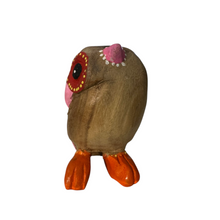 Load image into Gallery viewer, Pink-Nosed Owl with Red Eyes