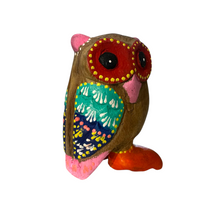 Load image into Gallery viewer, Pink-Nosed Owl with Red Eyes