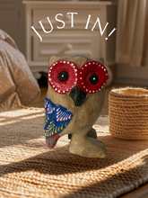 Load image into Gallery viewer, Red-Eyed Owl with Blue Wings
