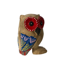 Load image into Gallery viewer, Red-Eyed Owl with Blue Wings