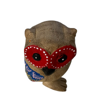Load image into Gallery viewer, Red-Eyed Owl with Blue Wings