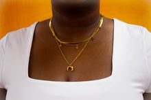 Load image into Gallery viewer, Howling At the Moon Layered Titanium Necklace