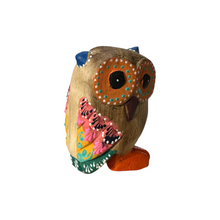 Load image into Gallery viewer, Blue-Horned Owl with Orange Eyes