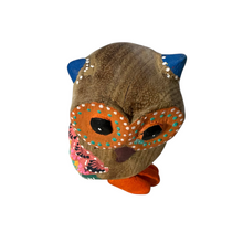 Load image into Gallery viewer, Blue-Horned Owl with Orange Eyes