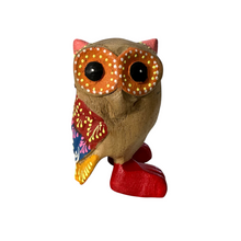 Load image into Gallery viewer, Yellow-Spotted Owl with Red Boots