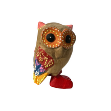 Load image into Gallery viewer, Yellow-Spotted Owl with Red Boots