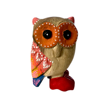 Load image into Gallery viewer, Pink-Eared Owl with Red Boots