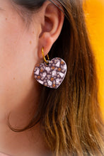 Load image into Gallery viewer, Spooky Sweetheart Heart Earrings