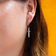 Load image into Gallery viewer, Dagger Titanium Charm Earrings