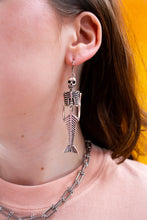 Load image into Gallery viewer, Mermaid Skeleton Earrings