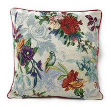 Load image into Gallery viewer, DaDa Bedding Elegant Tropical Paradise Birds Floral Tapestry Throw Pillow Covers 16" (18116)