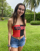 Load image into Gallery viewer, San Diego State Aztecs Two Tone Tube Top