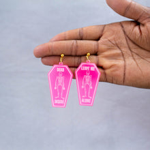 Load image into Gallery viewer, "Dead Inside" Tombstone Earrings