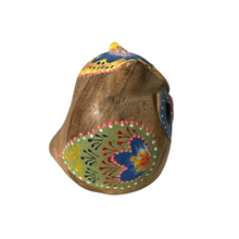 Load image into Gallery viewer, Hand-Painted Wooden Owl Figurine - Pastel Pink &amp; Blue Theme