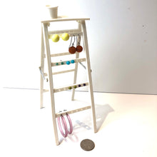 Load image into Gallery viewer, Vintage Ladder Earring Rack - Stud Earring Organizer