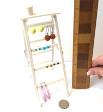 Load image into Gallery viewer, Vintage Ladder Earring Rack - Stud Earring Organizer