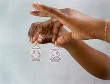 Load image into Gallery viewer, “I Hate It Here” Taylor Swift 2-in-1 Hoop Earrings