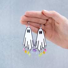 Load image into Gallery viewer, Ghoul Friends-Rainbow Ghost Earrings