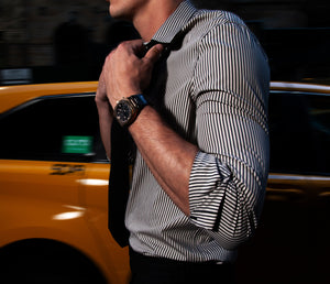 Rose Gold/Black Luxury Watch- 40MM