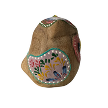 Load image into Gallery viewer, Hand-Painted Wooden Owl Figurine - Yellow &amp; Green Artistic Design