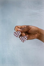 Load image into Gallery viewer, Spooky Sweetheart Heart Earrings