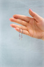 Load image into Gallery viewer, Dagger Titanium Charm Earrings