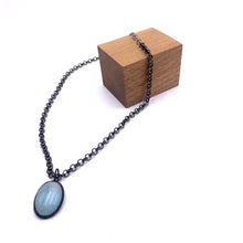 Load image into Gallery viewer, Ice Blue 'Gemz' &amp; Rolo Layering Necklace