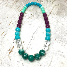 Load image into Gallery viewer, Crystals &amp; Gems Stretch Bauble Necklace - Midi