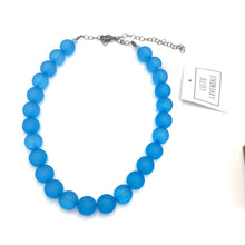 Load image into Gallery viewer, Aqua Blue Frosted Marco Necklace