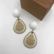 Load image into Gallery viewer, Gilded Gold Garden Gate Earrings