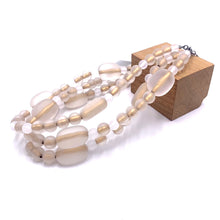 Load image into Gallery viewer, Clear Frosted Luxe Morgan Necklace