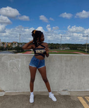 Load image into Gallery viewer, UCF Black Multiway Bandeau Top