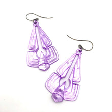 Load image into Gallery viewer, Lilac Glow Triad Earrings