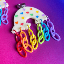 Load image into Gallery viewer, Colorful Rainbow Chain Earrings