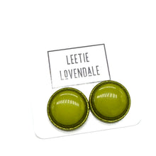 Load image into Gallery viewer, Glitter Resin Disc Stud Earrings