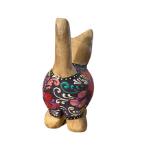Load image into Gallery viewer, Brown with Dark Floral – Twilight Whiskers Cat
