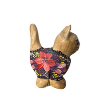 Load image into Gallery viewer, Brown with Dark Floral – Twilight Whiskers Cat