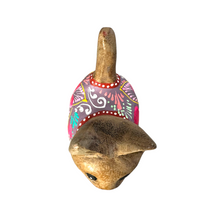 Load image into Gallery viewer, Brown with Pastel Floral – Rosewood Serenity Cat