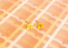 Load image into Gallery viewer, Tiny Cherry Stud Earrings