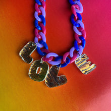 Load image into Gallery viewer, Blue/Pink/Purple "Love" Necklace