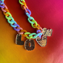 Load image into Gallery viewer, Pastel Rainbow "LOVE" Necklace