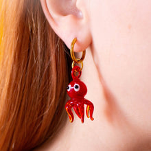 Load image into Gallery viewer, Glass Beaded Colorful Octopus Earrings-2-in-1 pair