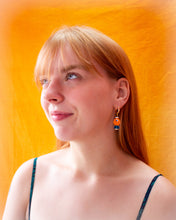 Load image into Gallery viewer, Glass Beaded Colorful Fish Earrings