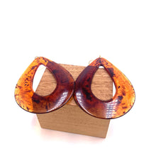 Load image into Gallery viewer, Tortoise Jumbo Teardrop Earrings