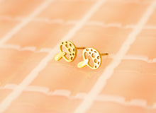 Load image into Gallery viewer, Tiny Mushroom Earrings