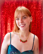 Load image into Gallery viewer, Glass Beaded Chili Pepper Necklace